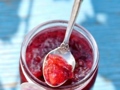 Confiture griottes et groseilles