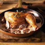 Poulet aux morilles et à la crème