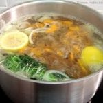 Court-bouillon au vin et légumes