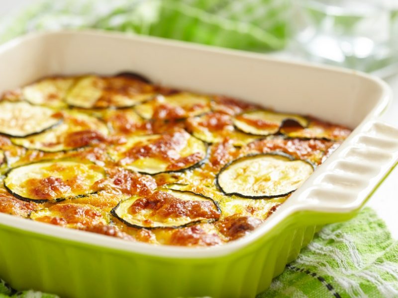 Petit gratin de courgettes à l’ail doux