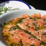 Saumon cru mariné