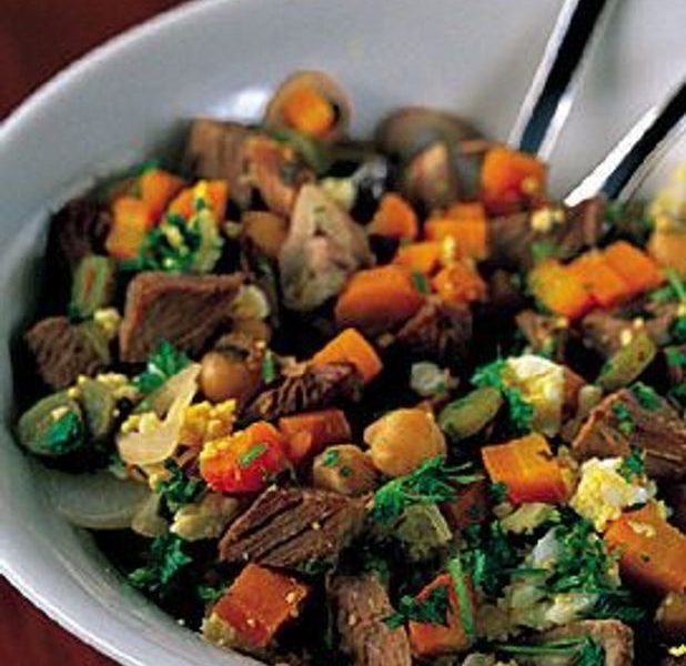 Salade chaude de pot au feu du soir de Mett