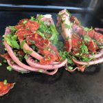 Poulpe au chorizo grillé à la plancha