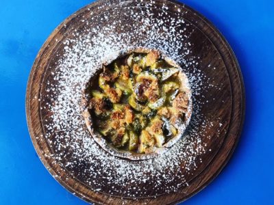 Tarte verveine et citron aux figues façon crumble